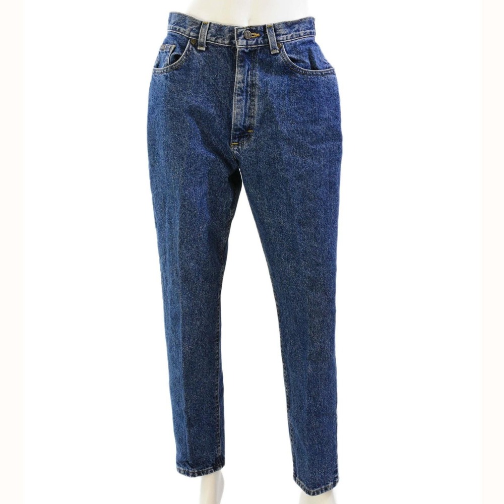 80s Vintage Lee Riders Acid Wash Tapered Leg Western Jeans High Waist Womens 10P